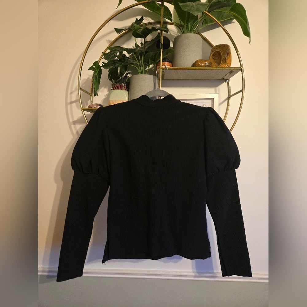 Cult Gaia Puff Sleeve Cutout Blouse - Picture 5 of 7